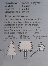 Christbaumständer Classic anthrazit