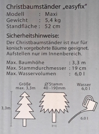 Christbaumständer Maxi grün